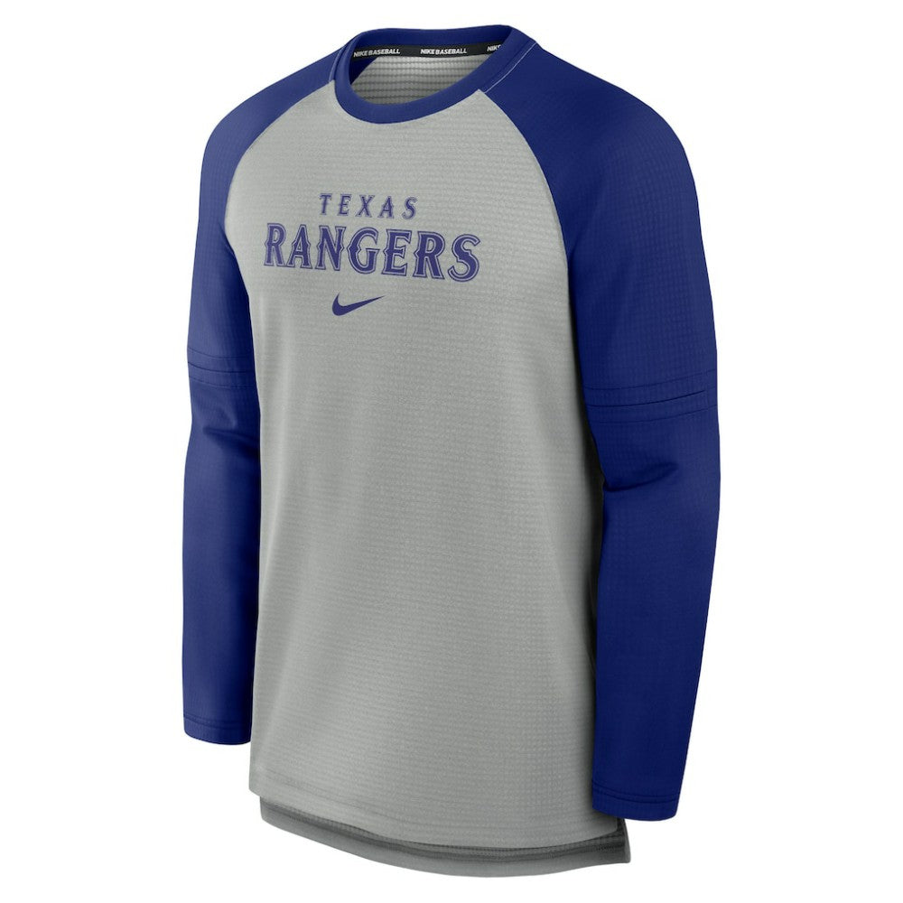 Texas Rangers Nike Authentic Collection Game Time Raglan Performance Long Sleeve T-Shirt | MLB Sale