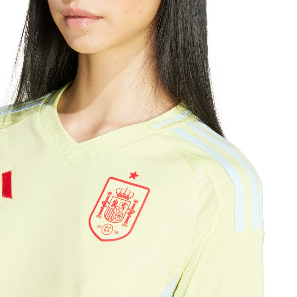 Spain National Team Women's 2024 Away Replica Jersey Yellow - Adidas