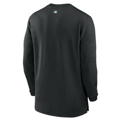Miami Marlins Nike Authentic Collection Game Time Performance Quarter-Zip Top | MLB Sale