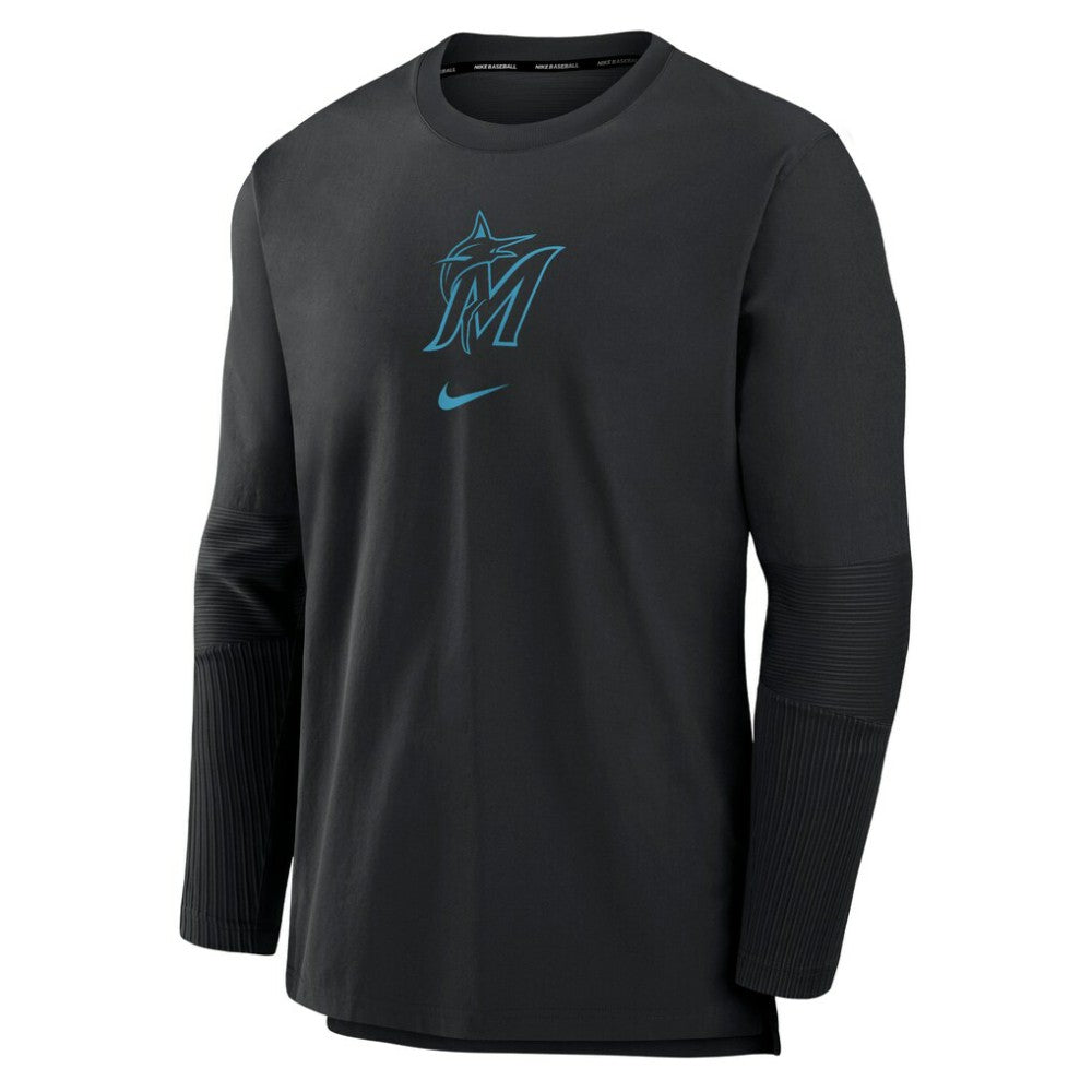 Miami Marlins Nike Authentic Collection Player Dri-FIT Lightweight Pullover | MLB Near me