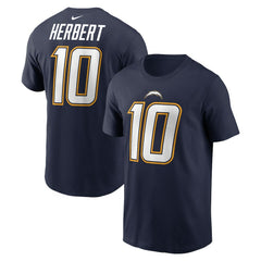Los Angeles Chargers Nike Justin Herbert  Alternate Super Chargers Name & Number T-Shirt