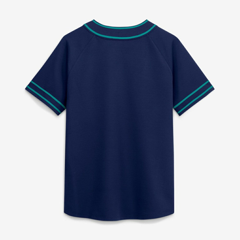 Seattle Mariners Fanatics Women's Diva Race Ahead Raglan V-Neck T-Shirt | MLB On Sale