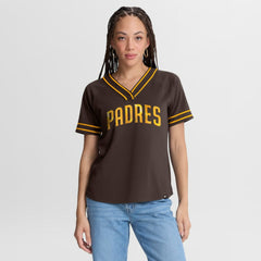 San Diego Padres Fanatics Women's Diva Race Ahead Raglan V-Neck T-Shirt | MLB Near me