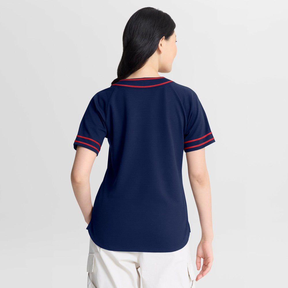 Minnesota Twins Fanatics Women's Diva Race Ahead Raglan V-Neck T-Shirt | MLB Discount