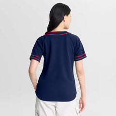 Minnesota Twins Fanatics Women's Diva Race Ahead Raglan V-Neck T-Shirt | MLB Discount