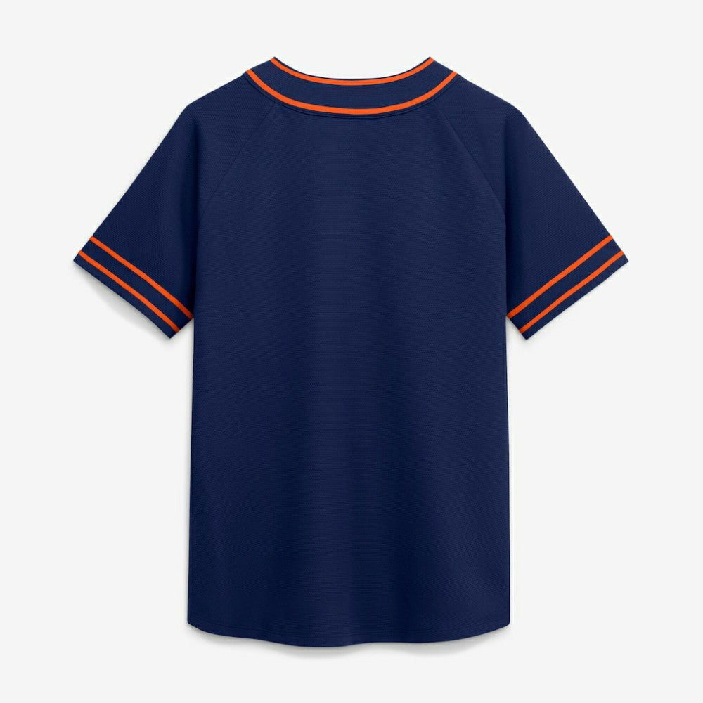 Detroit Tigers Fanatics Women's Diva Race Ahead Raglan V-Neck T-Shirt | MLB New