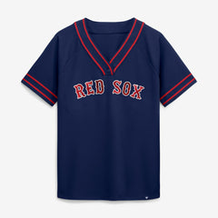 Boston Red Sox Fanatics Women's Diva Race Ahead Raglan V-Neck T-Shirt | MLB Online