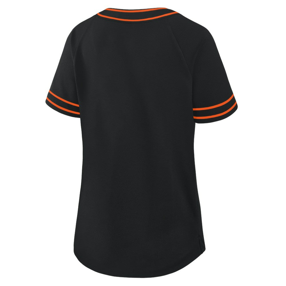 Baltimore Orioles Fanatics Women's Diva Race Ahead Raglan V-Neck T-Shirt | MLB Sale