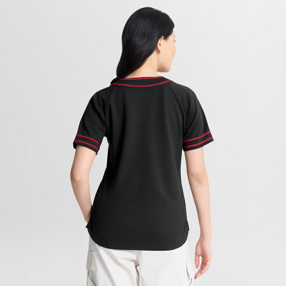 Arizona Diamondbacks Fanatics Women's Diva Race Ahead Raglan V-Neck T-Shirt | MLB Sale