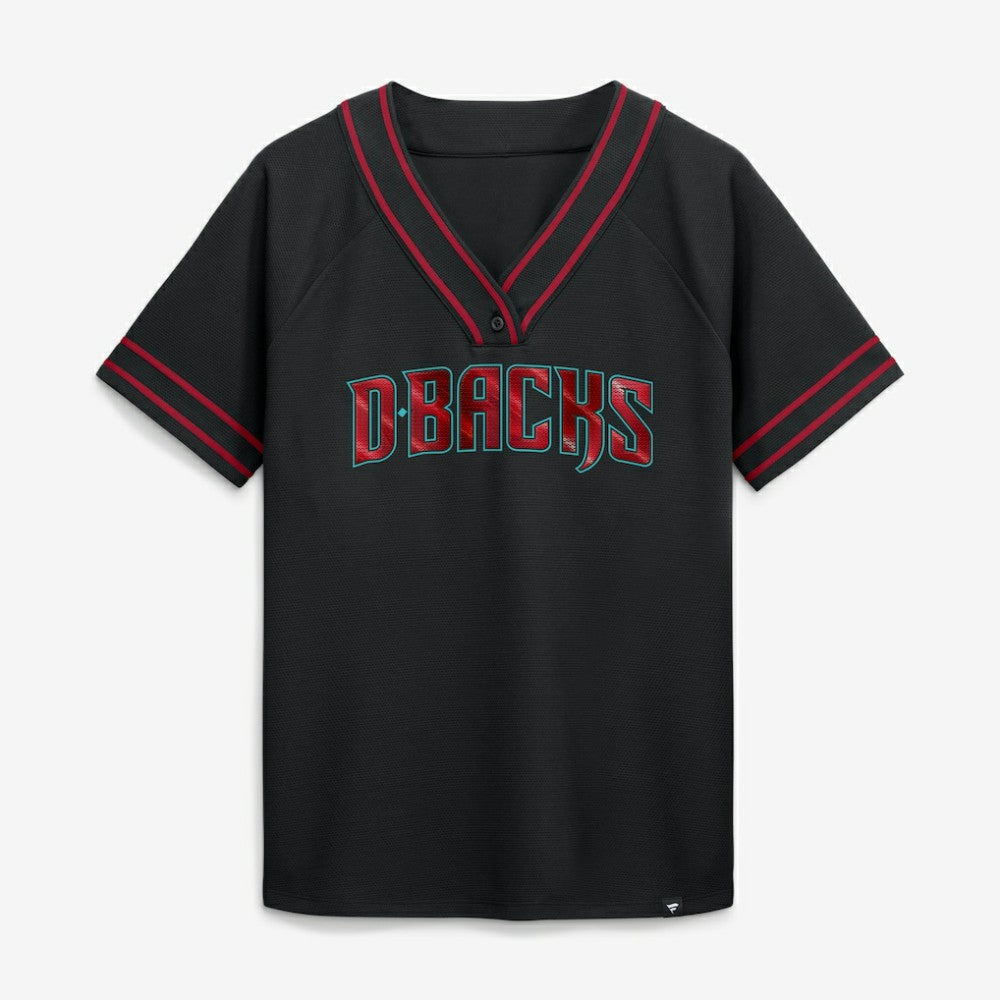 Arizona Diamondbacks Fanatics Women's Diva Race Ahead Raglan V-Neck T-Shirt | MLB Sale