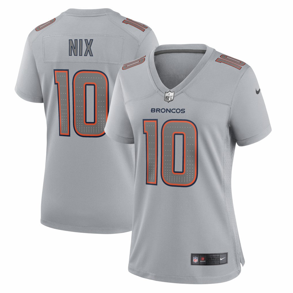 Denver Broncos Nike Bo Nix  Women's Fashion Atmosphere Fashion Game Jersey