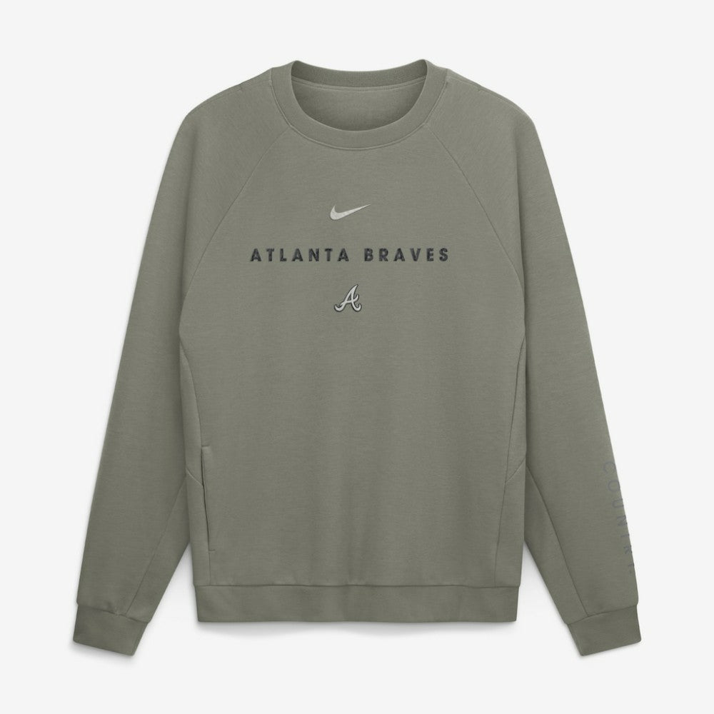 Atlanta Braves Nike Statement Primary Raglan Dri-FIT Sweatshirt | MLB On Sale