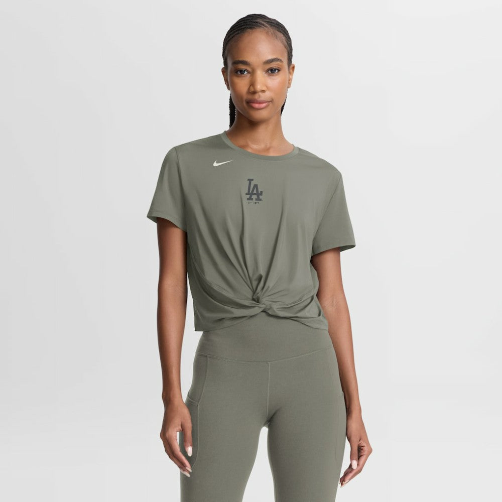Los Angeles Dodgers Nike Women's One Twist Dri-FIT Cropped T-Shirt | MLB US