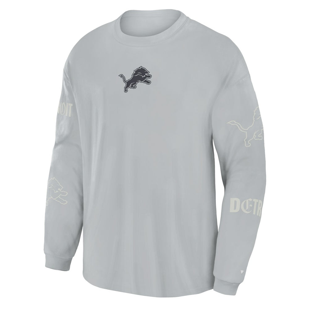 Detroit Lions Fanatics Oversized Type Play Long Sleeve T-Shirt