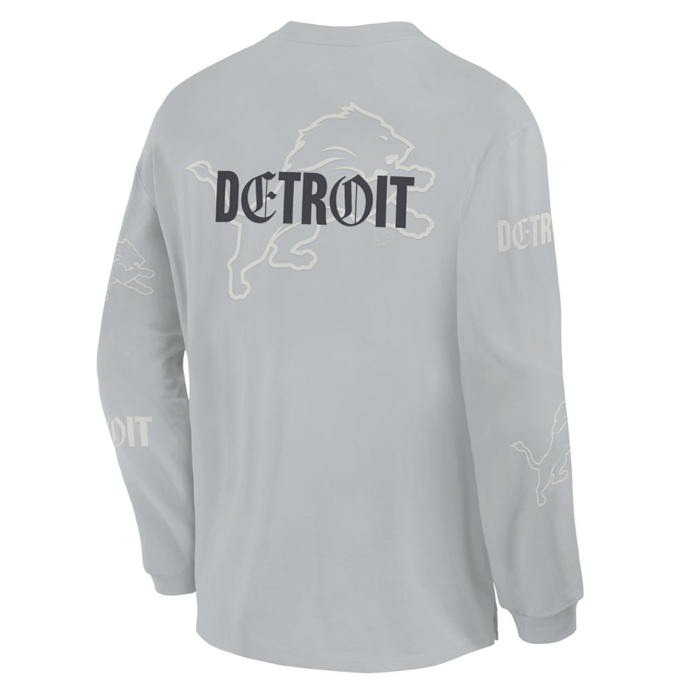 Detroit Lions Fanatics Oversized Type Play Long Sleeve T-Shirt