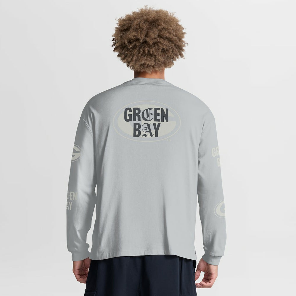 Green Bay Packers Fanatics Oversized Type Play Long Sleeve T-Shirt