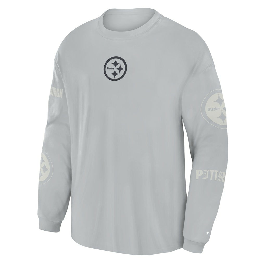 Pittsburgh Steelers Fanatics Oversized Type Play Long Sleeve T-Shirt