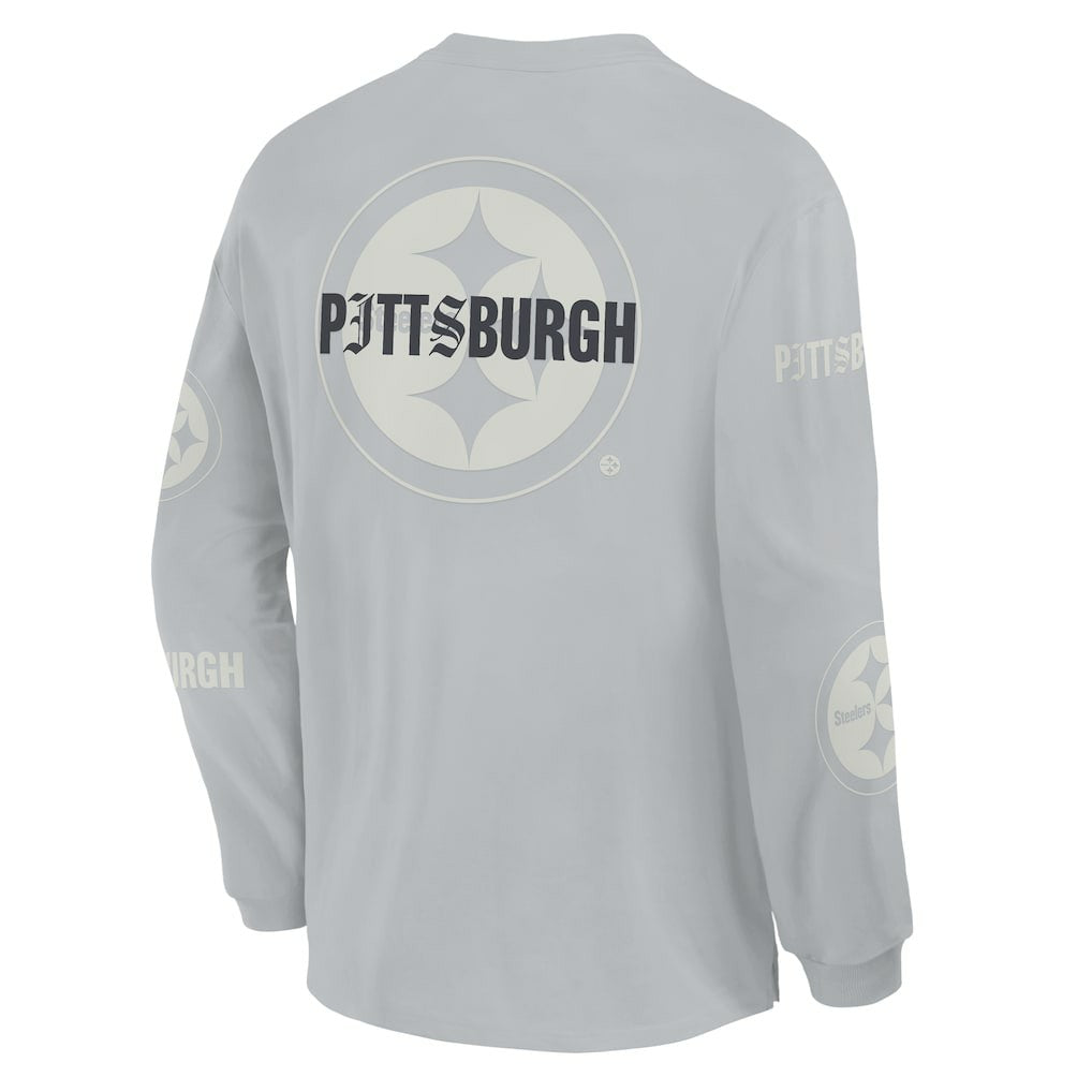 Pittsburgh Steelers Fanatics Oversized Type Play Long Sleeve T-Shirt