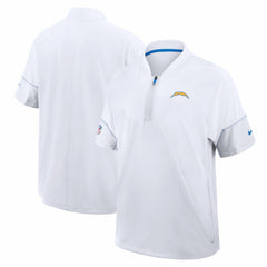 Los Angeles Chargers Nike Sideline Short Sleeve Quarter-Zip Coach Jacket