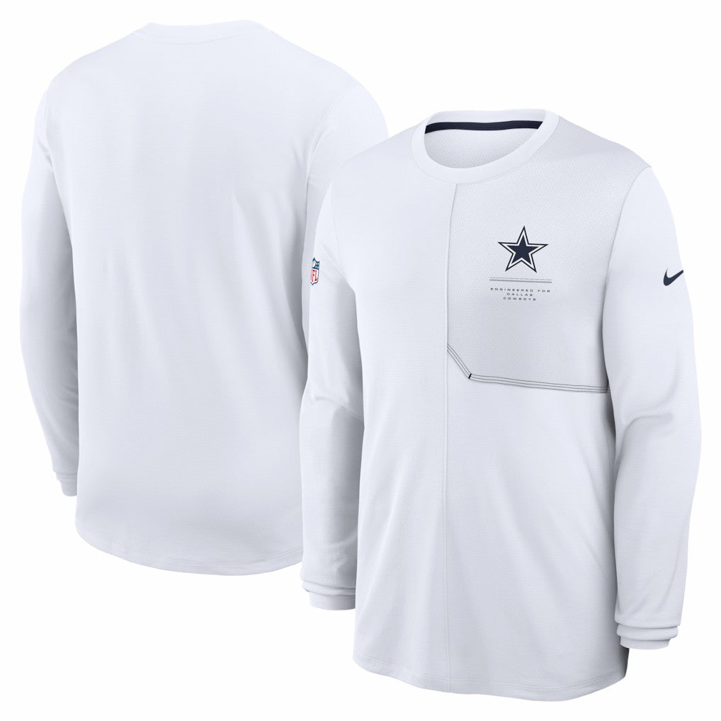Dallas Cowboys Nike Sideline Coach UV Dri-FIT Long Sleeve Shirt