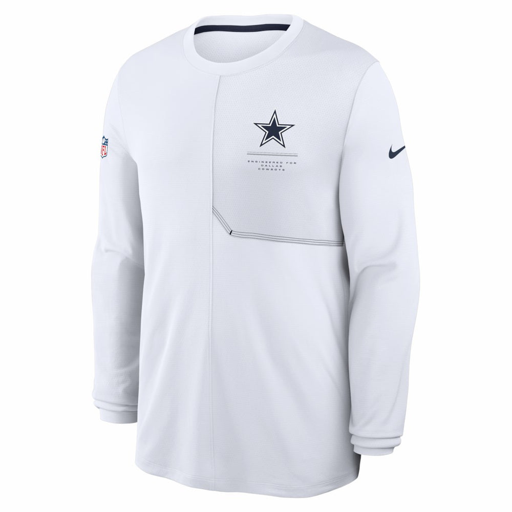 Dallas Cowboys Nike Sideline Coach UV Dri-FIT Long Sleeve Shirt