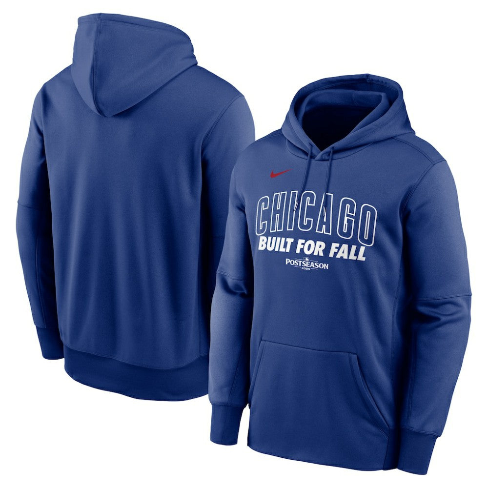Chicago Cubs Nike 2025 MLB Postseason Authentic Collection Therma Fleece Hoodie | MLB New