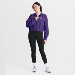 Minnesota Vikings Nike Women's Phoenix Fleece Quarter-Zip Sweatshirt
