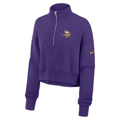 Minnesota Vikings Nike Women's Phoenix Fleece Quarter-Zip Sweatshirt