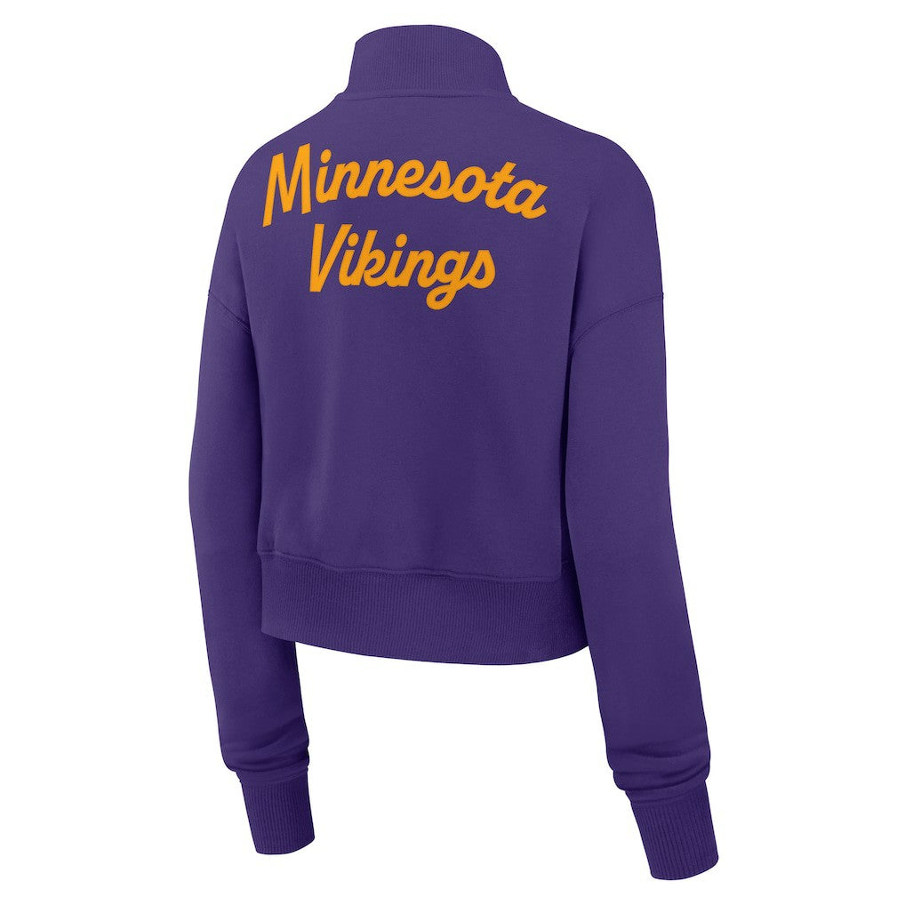Minnesota Vikings Nike Women's Phoenix Fleece Quarter-Zip Sweatshirt