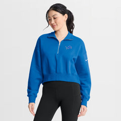 Detroit Lions Nike Women's Phoenix Fleece Quarter-Zip Sweatshirt