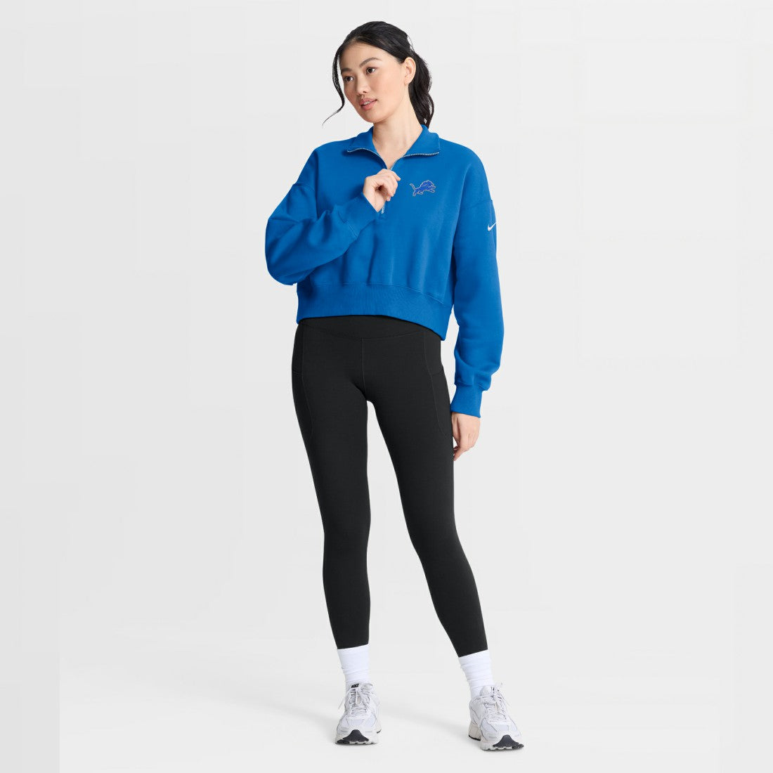 Detroit Lions Nike Women's Phoenix Fleece Quarter-Zip Sweatshirt