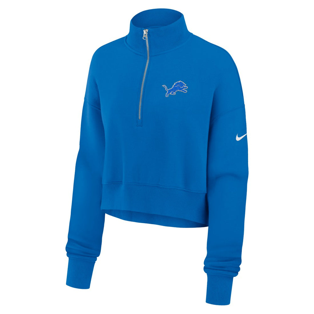 Detroit Lions Nike Women's Phoenix Fleece Quarter-Zip Sweatshirt