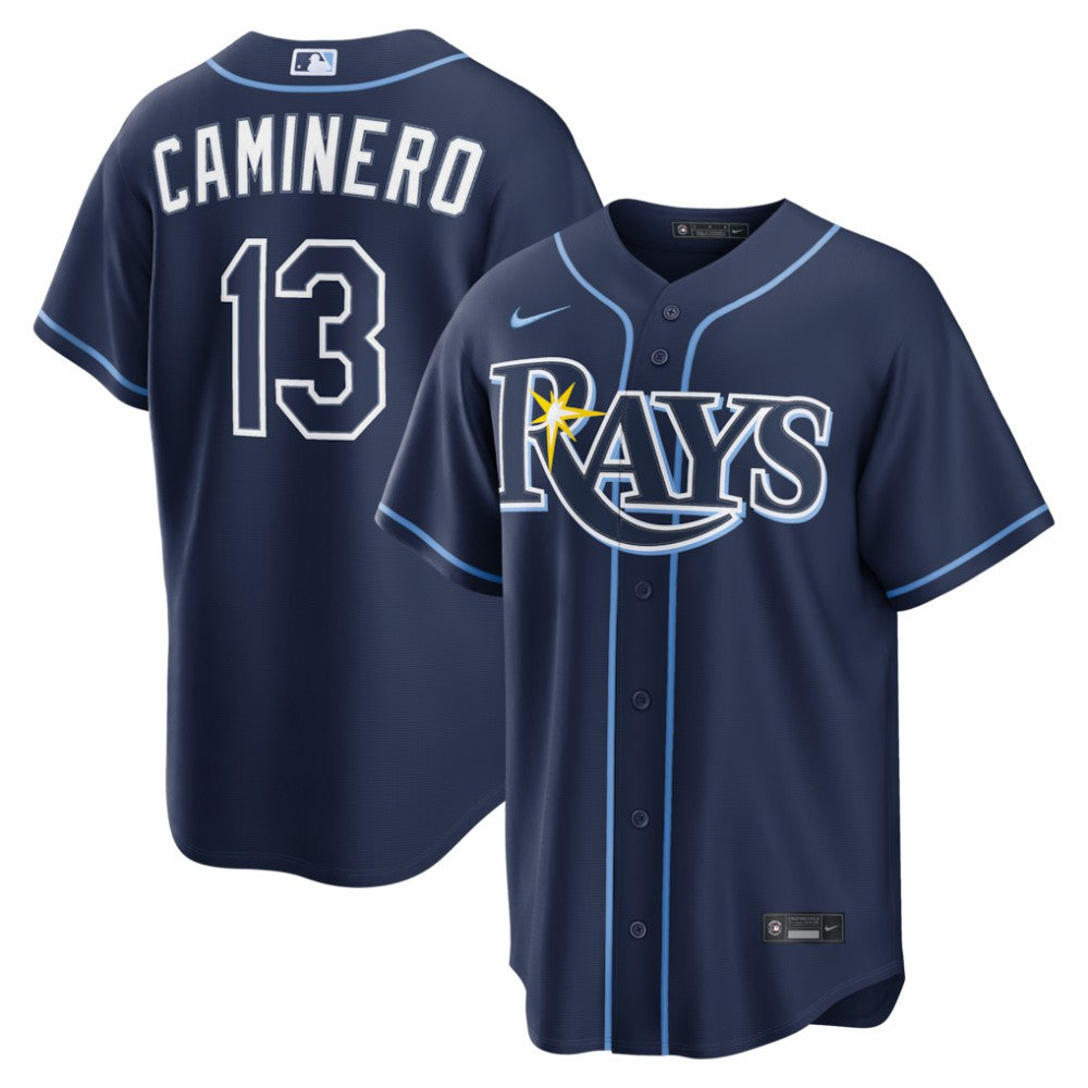 Junior Caminero Tampa Bay Rays Nike Road Replica Jersey | MLB On Sale