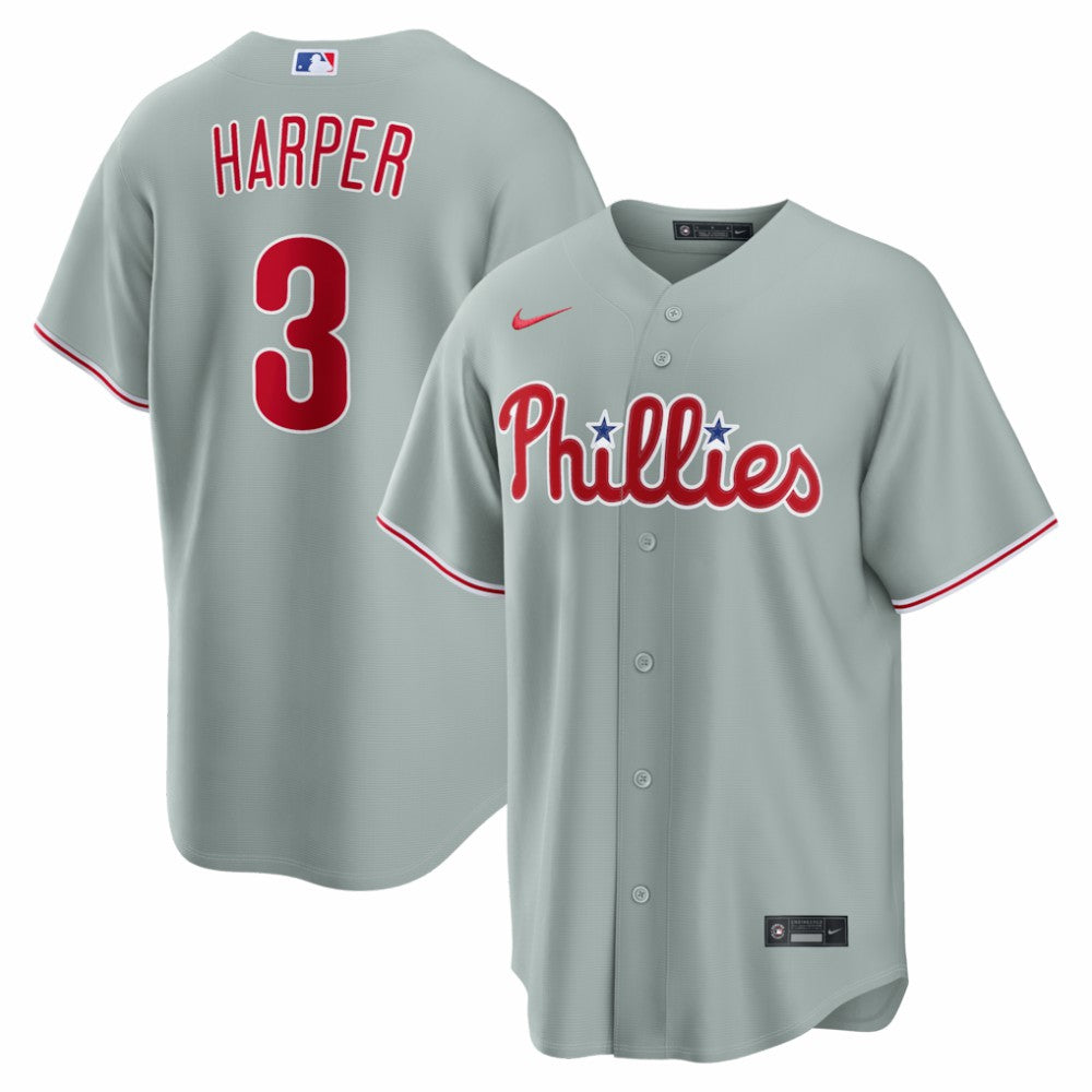 Bryce Harper Philadelphia Phillies Nike Road Replica Jersey | MLB Outlet