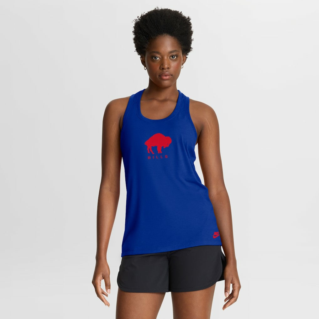Buffalo Bills Nike Women's Hurry Up Tri-Blend Dri-FIT Tank Top