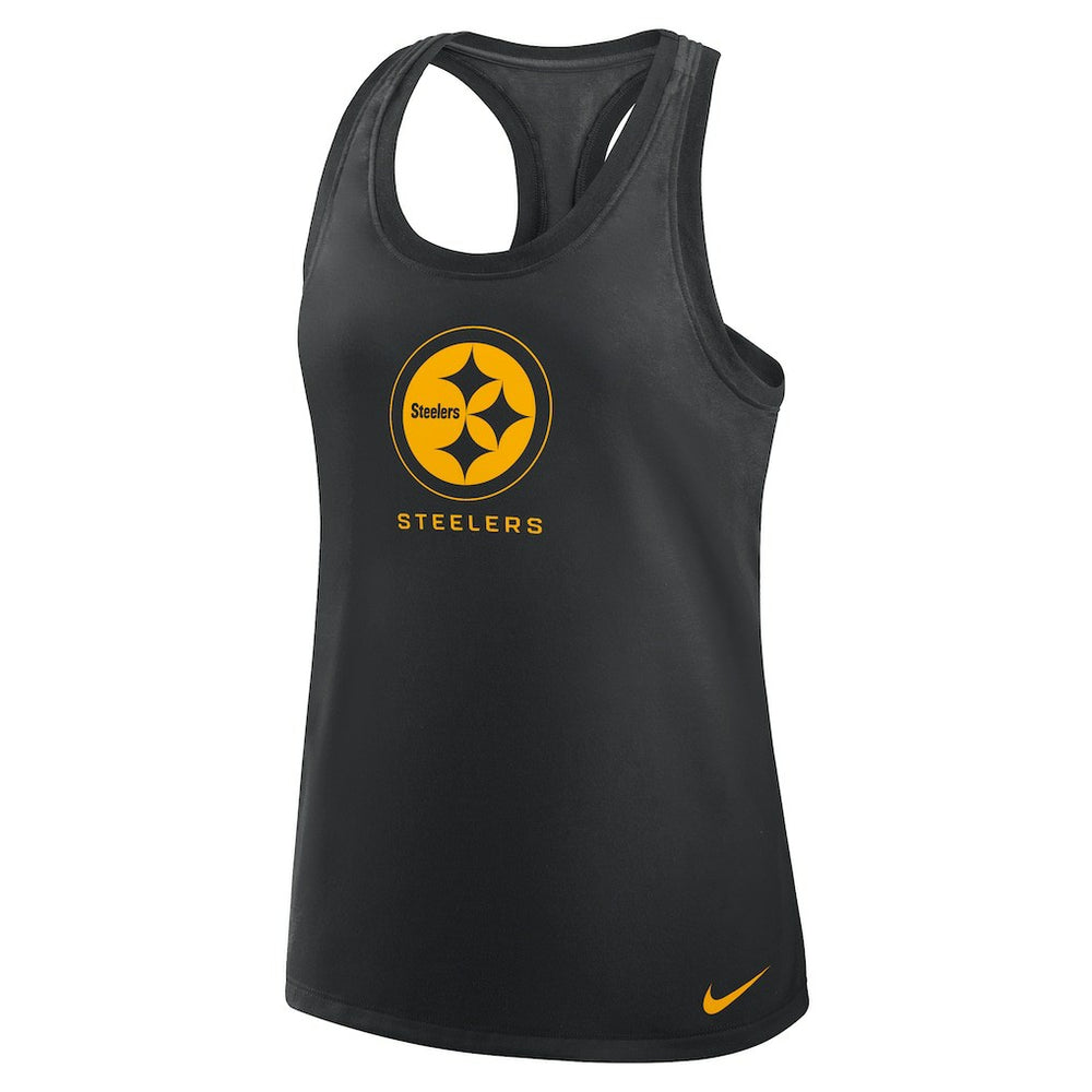 Pittsburgh Steelers Nike Women's Hurry Up Tri-Blend Dri-FIT Tank Top