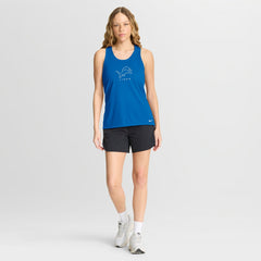 Detroit Lions Nike Women's Hurry Up Tri-Blend Dri-FIT Tank Top
