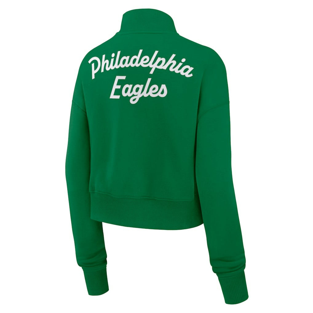 Philadelphia Eagles Nike Women's Phoenix Fleece Quarter-Zip Sweatshirt