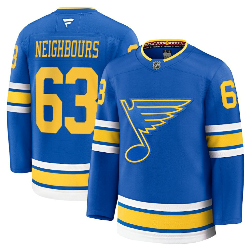 Jake Neighbours St. Louis Blues Fanatics Home Premium Jersey Discount