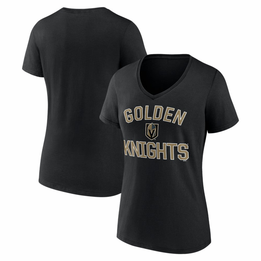 Vegas Golden Knights Logo Athletic Women's Arch Victory V-Neck T-Shirt For Sale