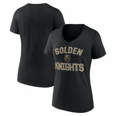 Vegas Golden Knights Logo Athletic Women's Arch Victory V-Neck T-Shirt For Sale