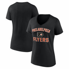 Philadelphia Flyers Logo Athletic Women's Arch Victory V-Neck T-Shirt Sale