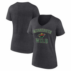 Minnesota Wild Logo Athletic Women's Arch Victory V-Neck T-Shirt Online