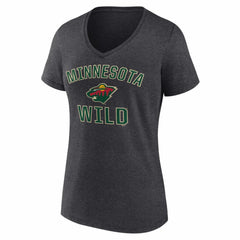 Minnesota Wild Logo Athletic Women's Arch Victory V-Neck T-Shirt Online