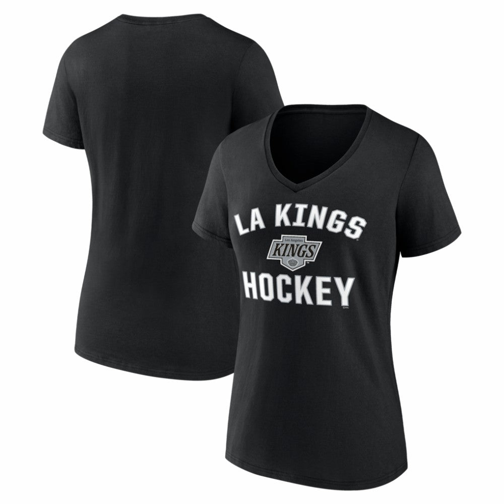 Los Angeles Kings Logo Athletic Women's Arch Victory V-Neck T-Shirt Online