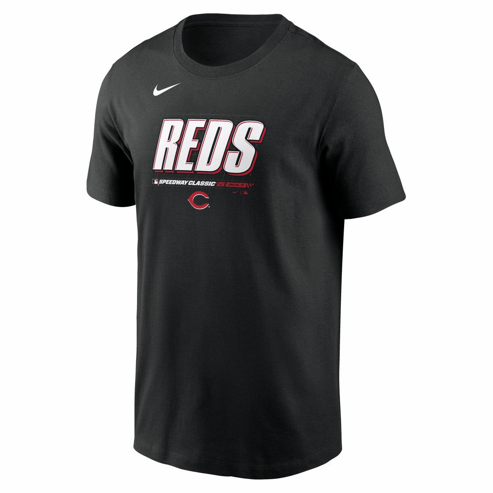 Cincinnati Reds Nike 2025 MLB Speedway Classic Authentic Collection Wordmark T-Shirt | MLB Outlet