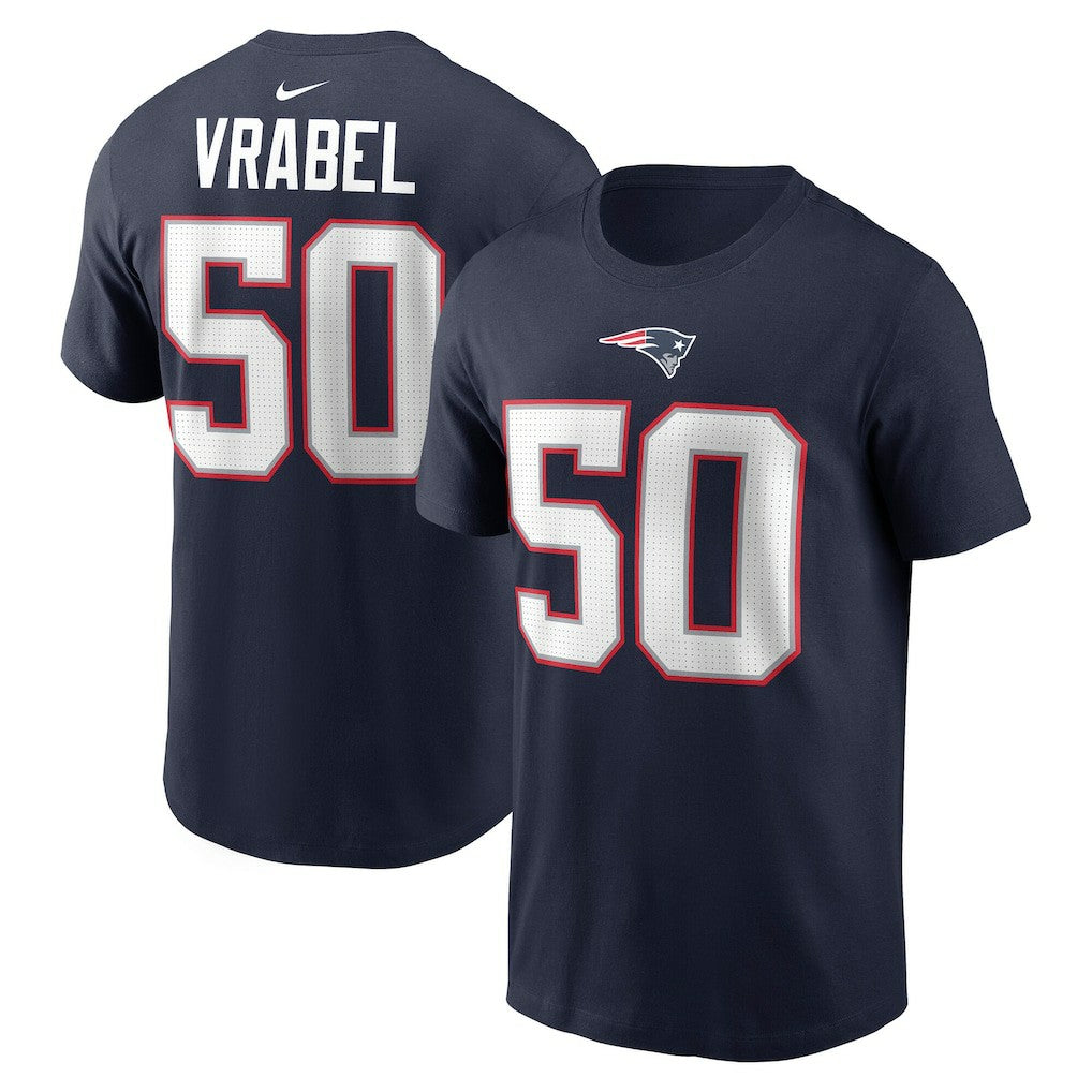 New England Patriots Nike Mike Vrabel  Retired Player Name & Number T-Shirt