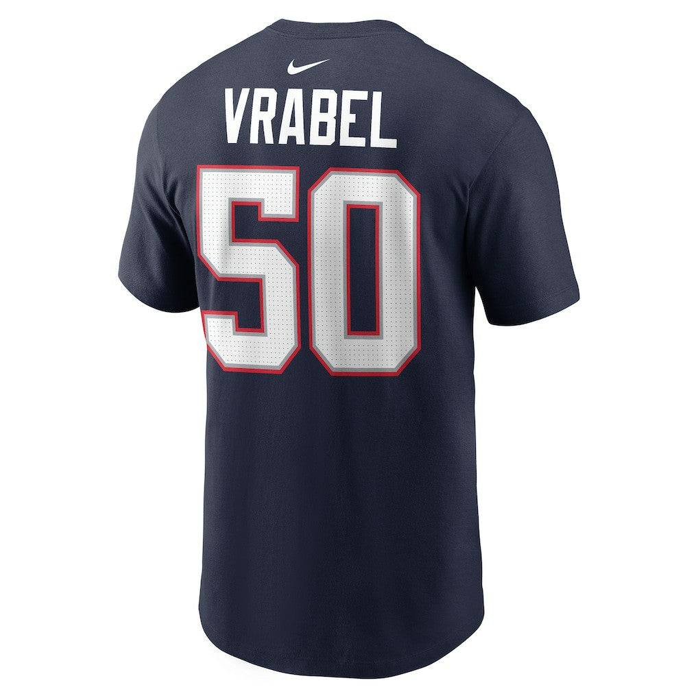 New England Patriots Nike Mike Vrabel  Retired Player Name & Number T-Shirt