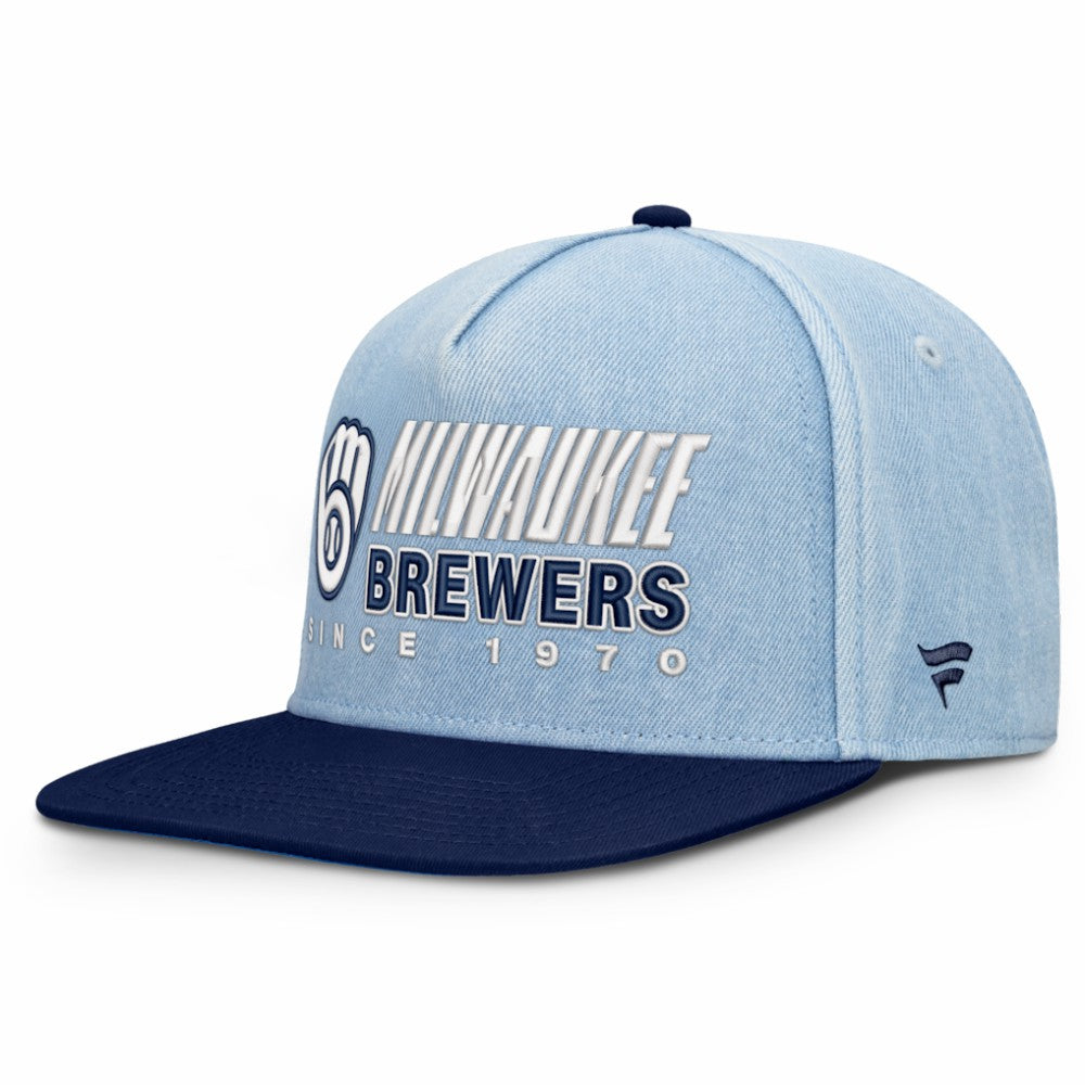 Milwaukee Brewers Fanatics Twinbill Snapback Hat | MLB Sale