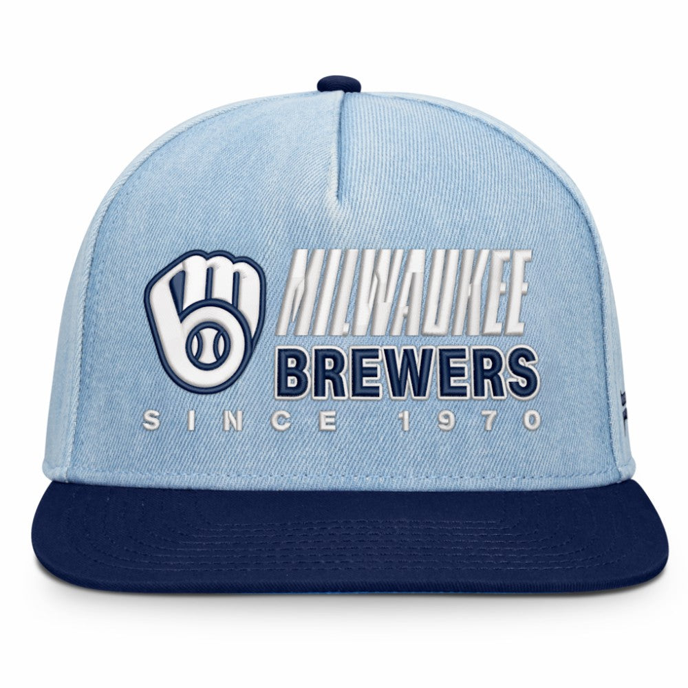 Milwaukee Brewers Fanatics Twinbill Snapback Hat | MLB Sale